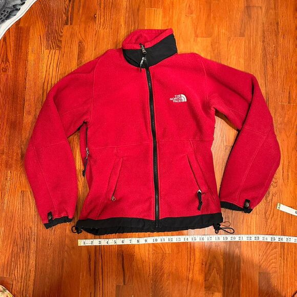The North Face Tops - The-north-face Women's Red and Black Fleece Jacket